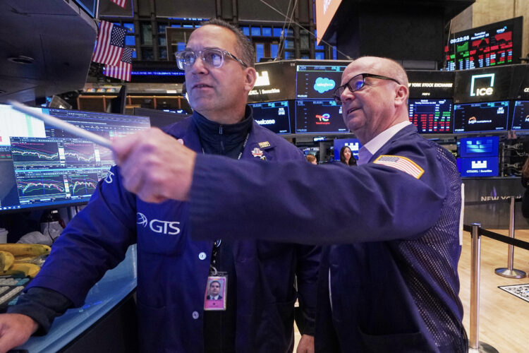 Stocks drop after another jarring day as worries about too-high prices keep dogging Nvidia, bitcoin